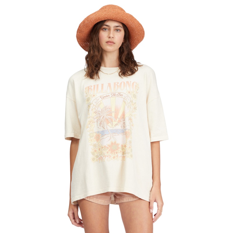 Billabong Under The Sun Tee-Antique White