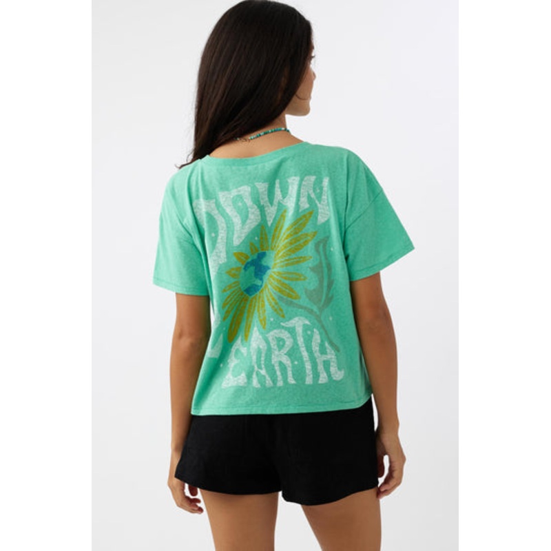 O’Neill Down 2 Earth Tee-Gumdrop Green