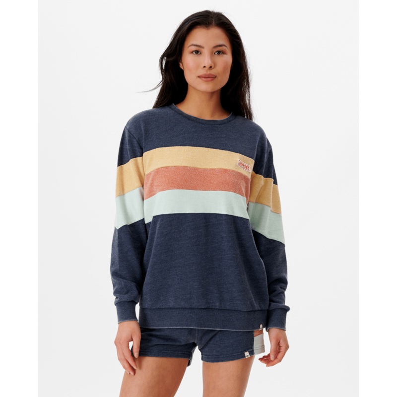 Rip Curl Heat Wave Crew Sweatshirt-Navy