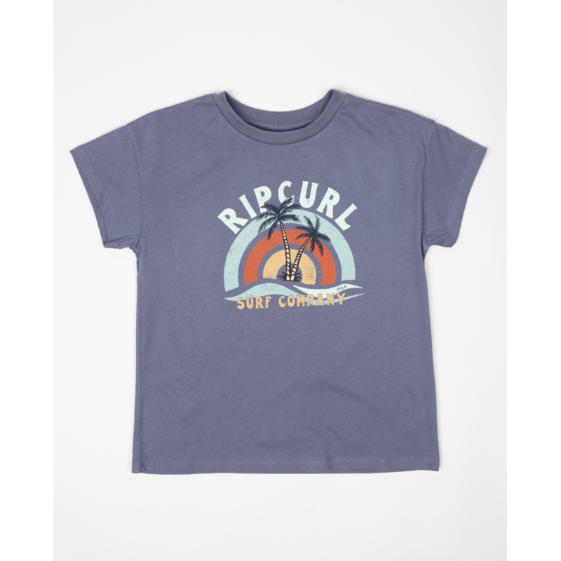 Rip Curl Sunny Paradise Crop Tee-Dark Blue