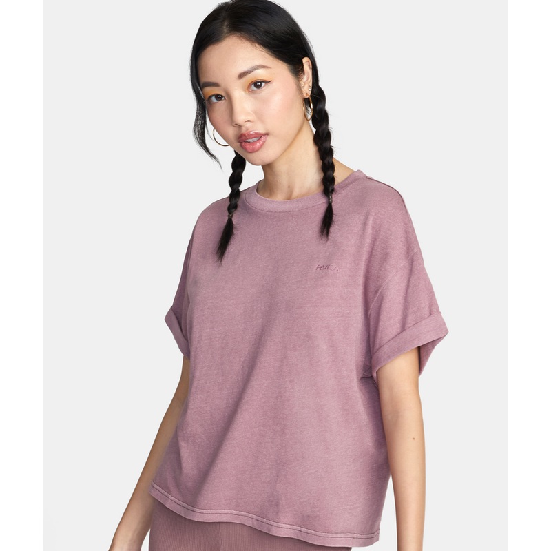RVCA PTC Roll It Tee-Dusty Grape