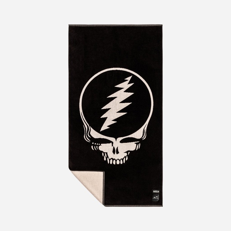 Slowtide Grateful Shred Towel-Black