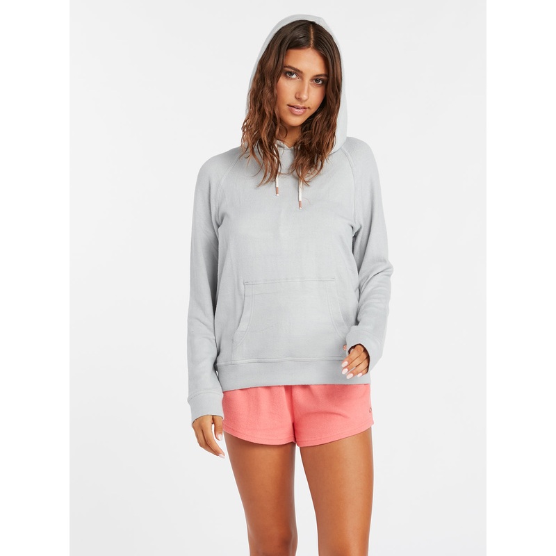 Volcom Lil Hooded Sweatshirt-Daze Grey