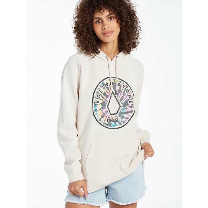 Volcom Truly Stoked BF Sweatshirt-Bone