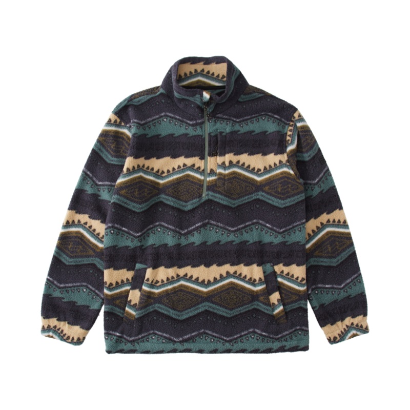 Billabong Boundary Mock Neck Sweatshirt-Evergreen