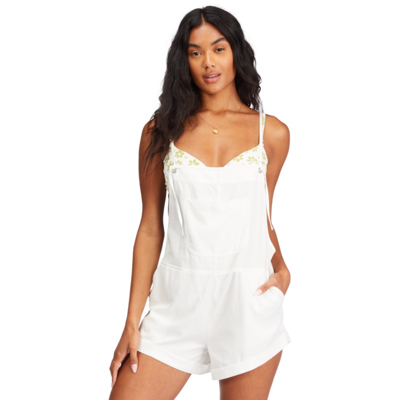Billabong Wild Pursuit Romper-Salt Crystal