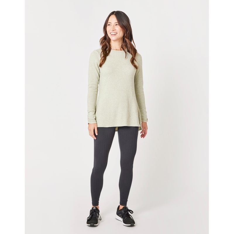 Carve Designs Chelsea L/S Shirt-Olive Heather