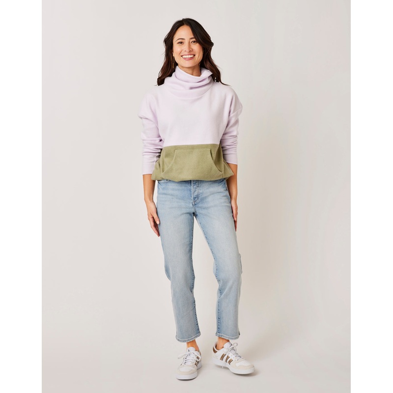 Carve Designs Rowayton Colorblock-Lavender w/Olive