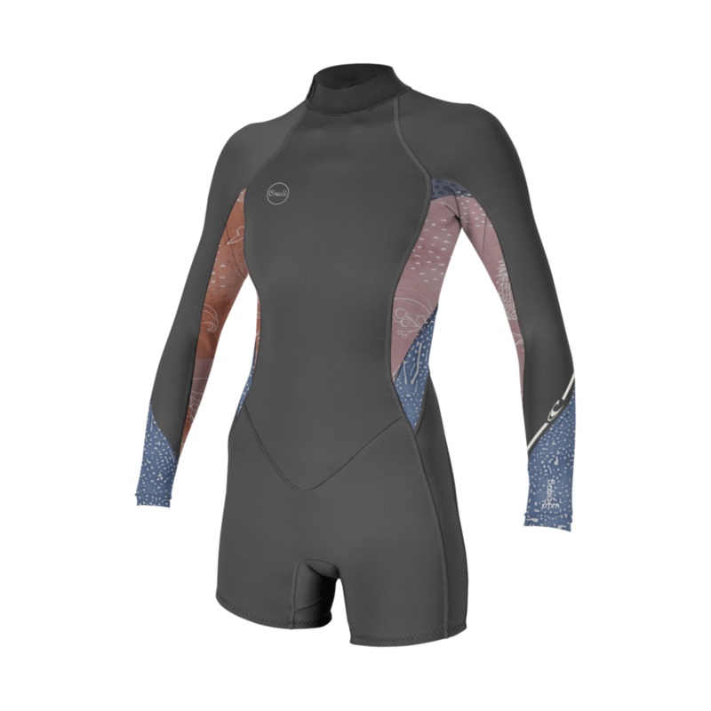O’Neill Wmn’s Bahia 2/1mm BZ L/S Springsuit-Graph/Desertblm