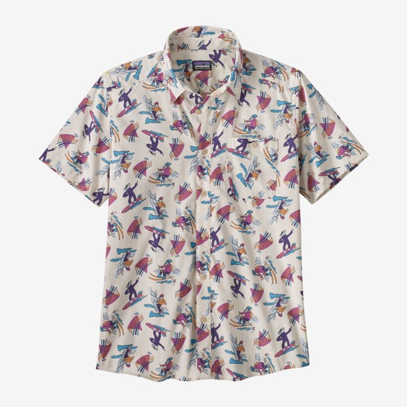 Patagonia M’s Go To S/S Shirt-Mr. Badger: Dark Natural