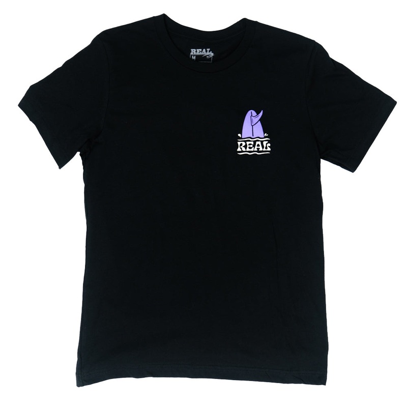 REAL Wave Reaper Tee-Vintage Black