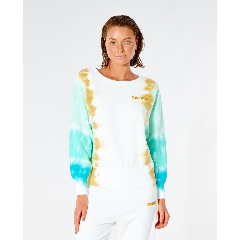 Rip Curl Sun Drenched Crew Sweatshirt-Turquoise