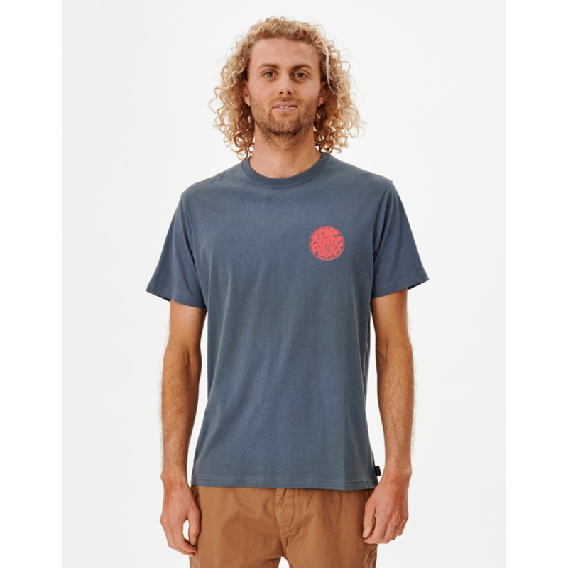 Rip Curl Wetsuit Icon Tee-Charcoal Navy