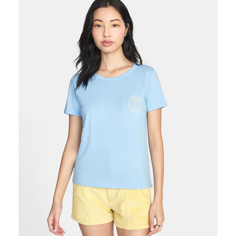 RVCA Palm Seal Tee-Ace Blue