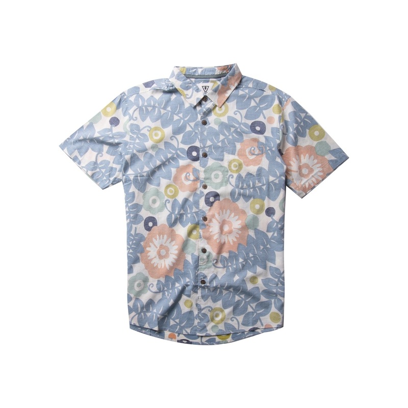 Vissla Zanzabar S/S Shirt-Storm Blue