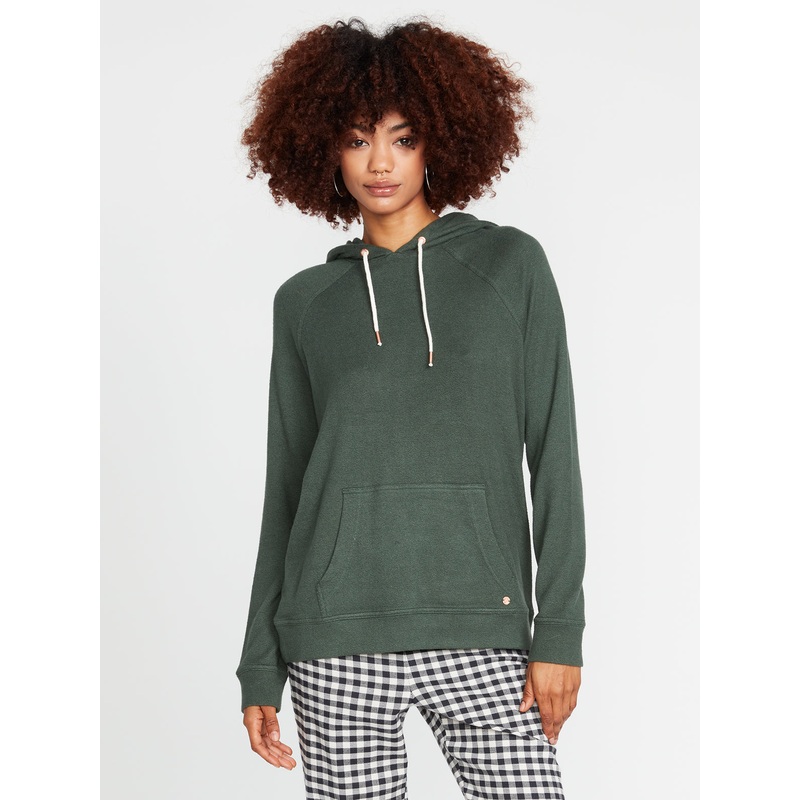 Volcom Lil Hooded Sweatshirt-Dark Pine