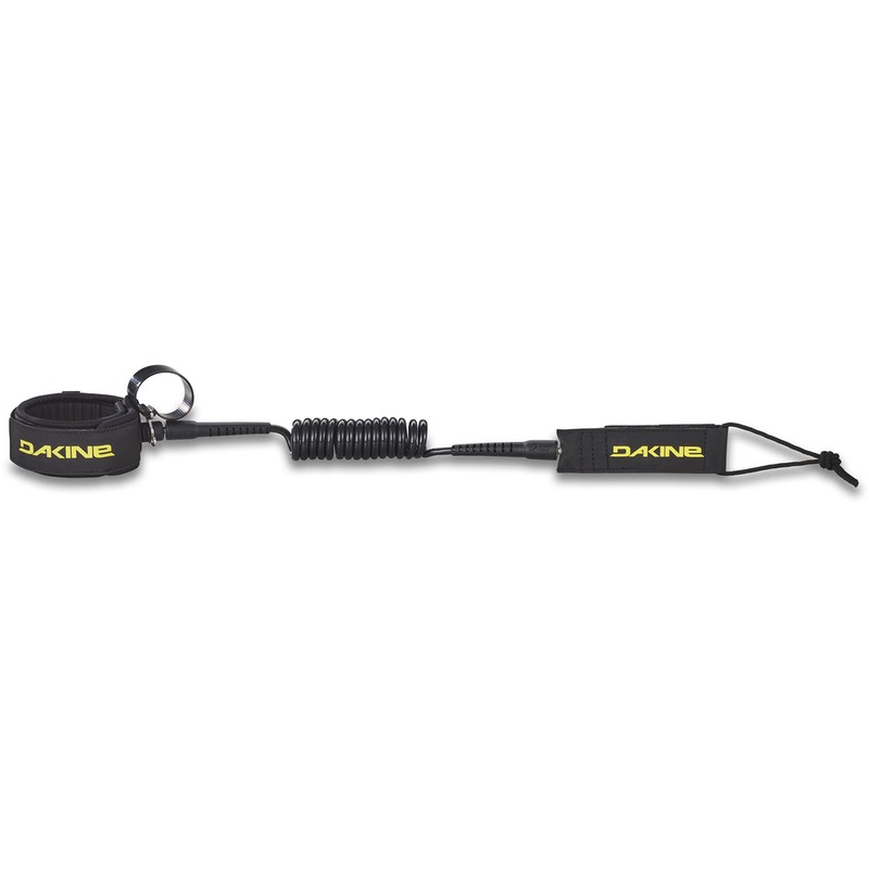 Dakine Coiled Foil w/Easy Clip Leash-Black-5′ x 1/4″