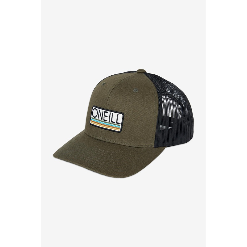 O’Neill Headquarters Trucker Hat-Dark Olive