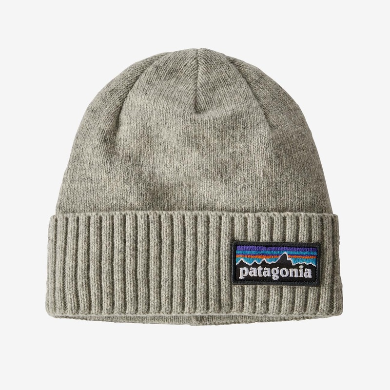 Patagonia Brodeo Beanie-P-6 Logo: Drifter Grey