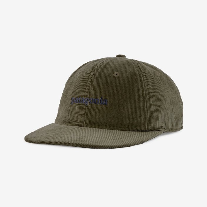 Patagonia Corduroy Hat-Text Logo: Basin Green