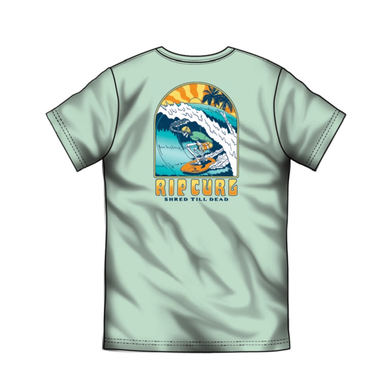 Rip Curl Shacked Tee-Aqua