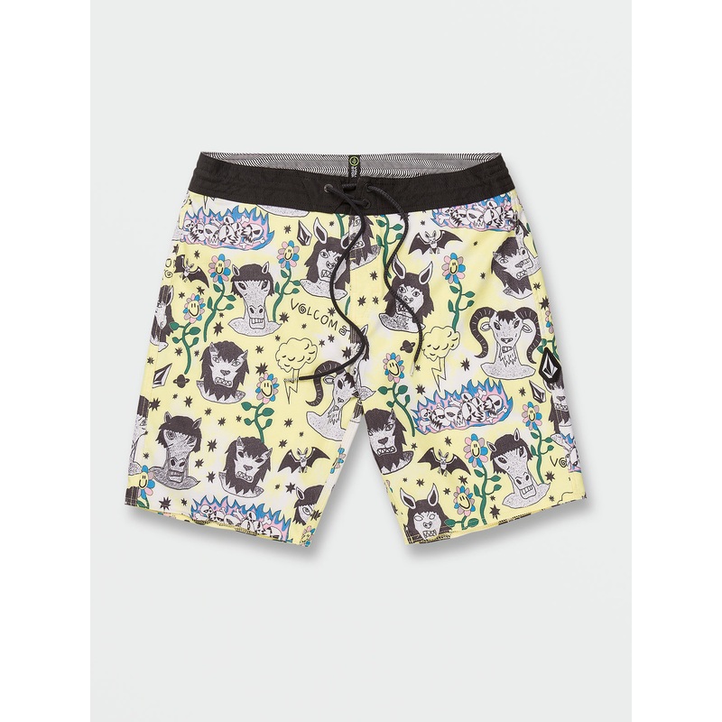 Volcom Surf Vitals Ozzy Stoney 19″ Boardshorts-Glimmer Yellow