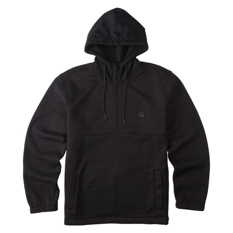 Billabong Boundary Pullover Jacket-Black Heather