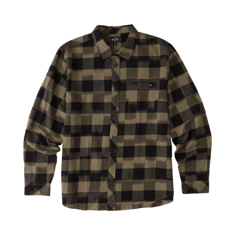 Billabong Coastline Flannel L/S Shirt-Black
