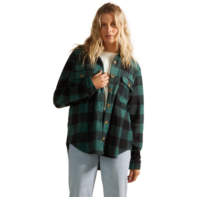 Billabong Forge Fleece L/S Shirt-Evergreen