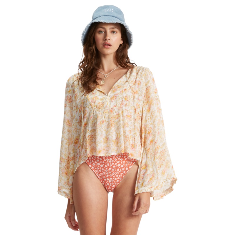 Billabong Hippie Days L/S Shirt-White/Multi