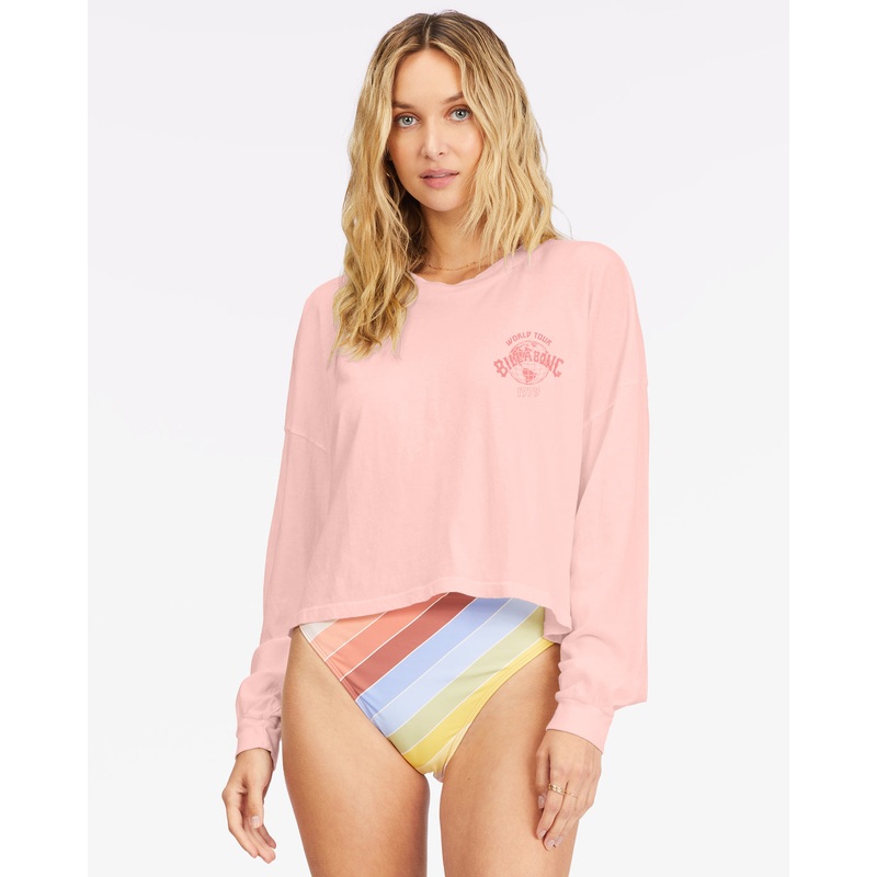 Billabong Lovers Of The Sun L/S Tee-Peach Pit