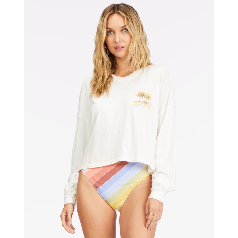 Billabong This Must Be The Place L/S Tee-Salt Crystal