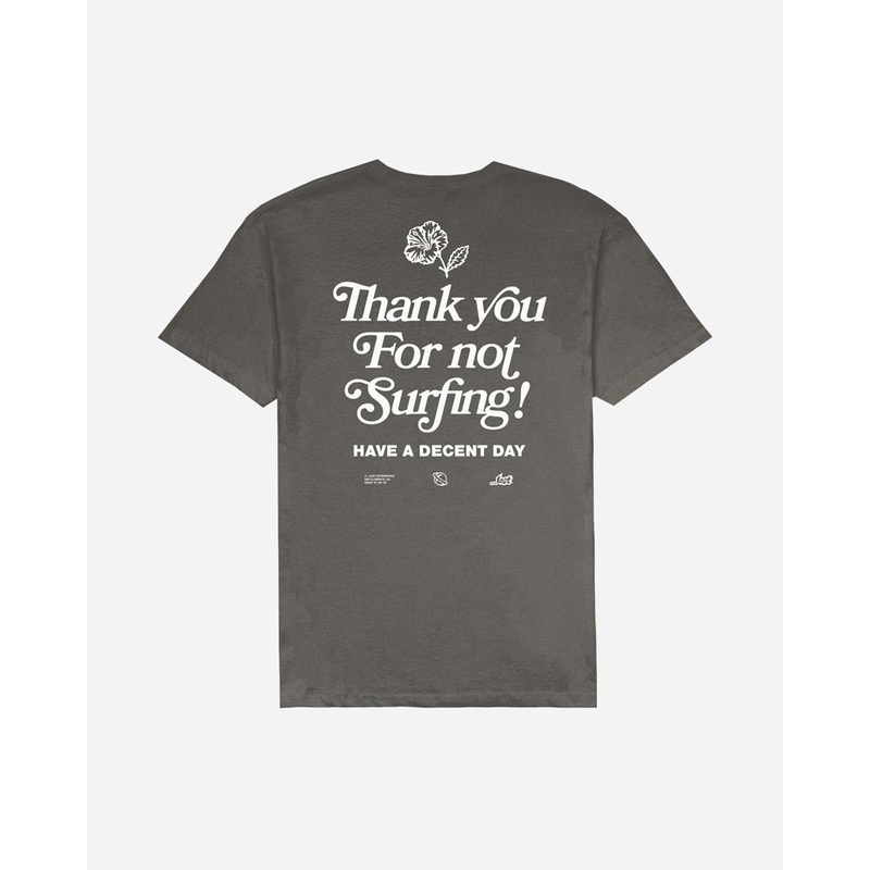 Lost Thank You Vintage Dye Tee-Vintage Black