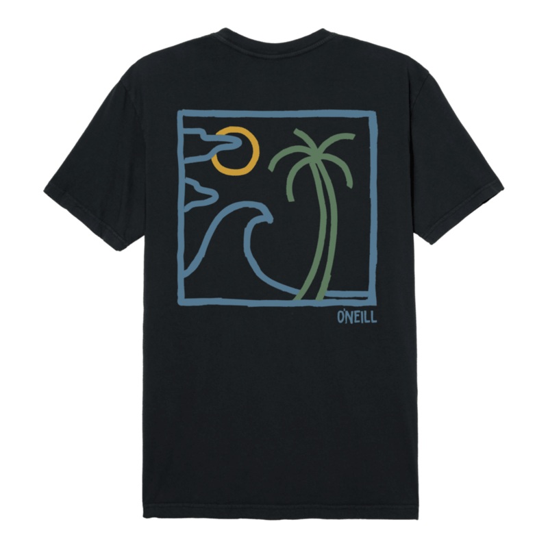 O’Neill Chalklines Tee-Dark Charcoal