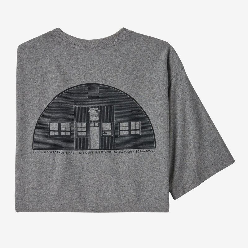 Patagonia M’s FCD 25 Years Pocket Responsibili-Tee-Quonset: Gravel Heather