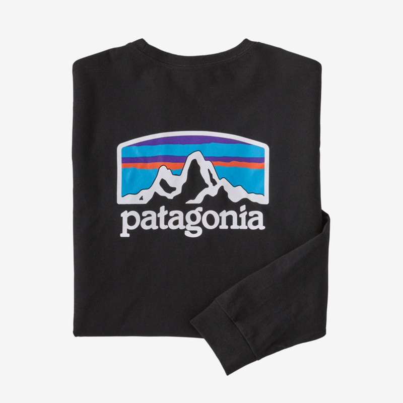 Patagonia M’s L/S Fitz Roy Horizons Responsibili-Tee-Black