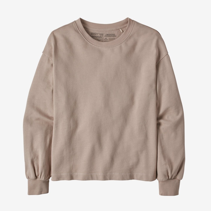 Patagonia W’s Regenerative Organic Certified Cotton Essential P/O Sweatshirt-Shroom Taupe