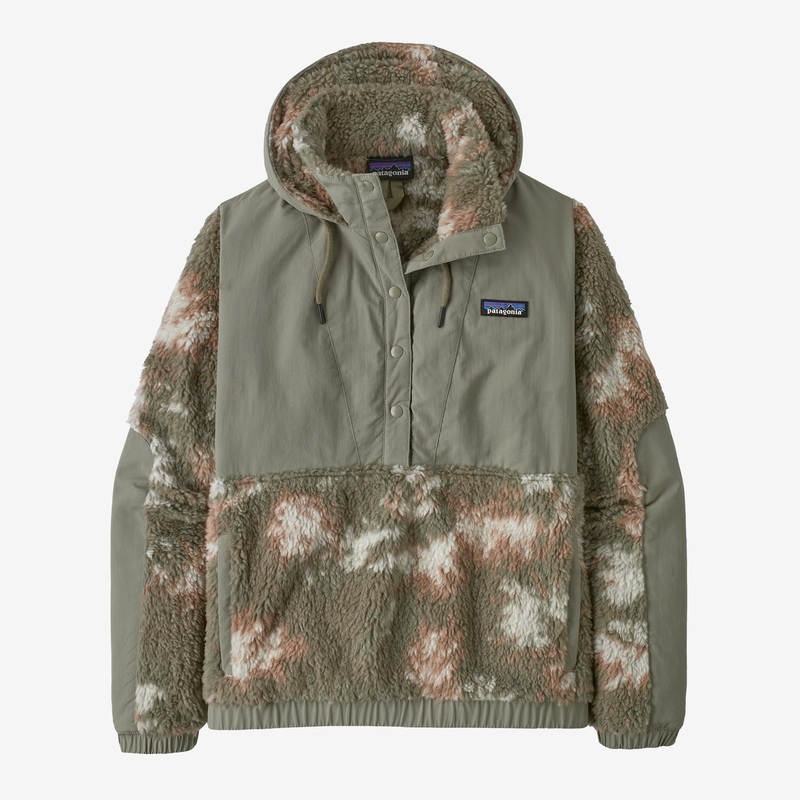 Patagonia W’s Shelled Retro-X P/O Jacket-Snow Pine: Garden Green