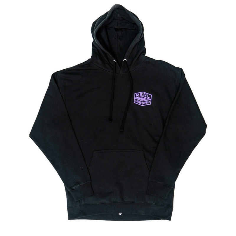 REAL Shred Supply Hoody Sweatshirt-Black