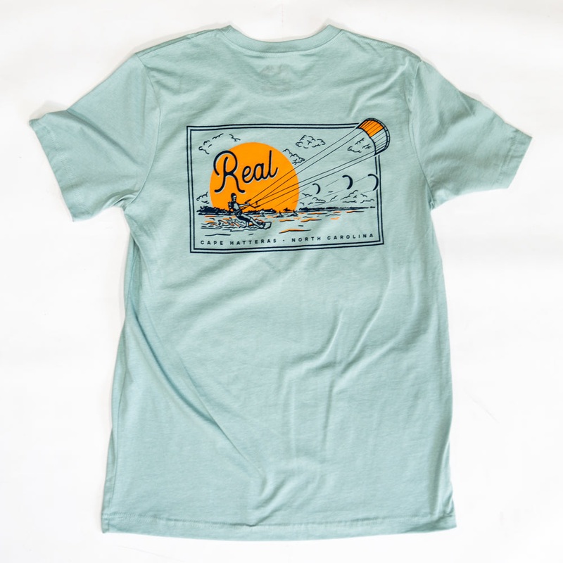 REAL Sunset Session Tee-Dusty Blue