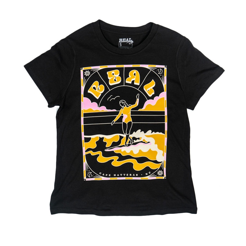REAL Wmn’s Liquid Dreams Tee-Coal