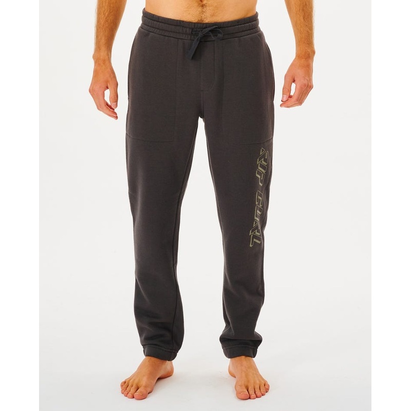 Rip Curl Fade Out Icon Pants-Washed Black/Moss