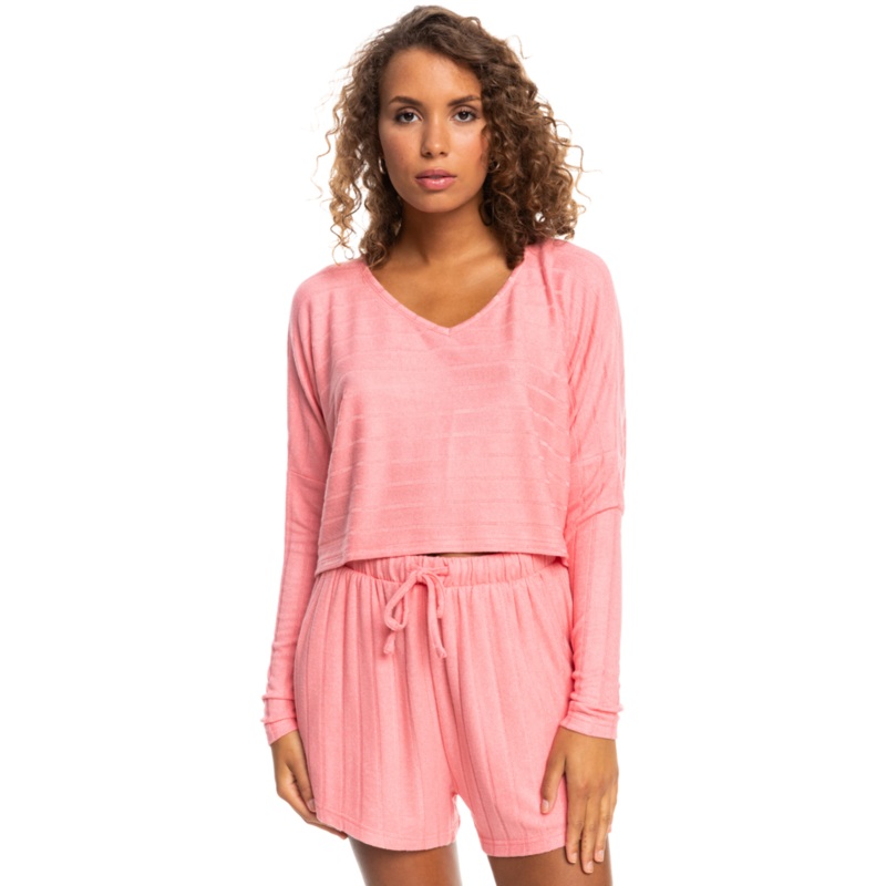 Roxy Catch Me If You Can L/S Shirt-Tea Rose