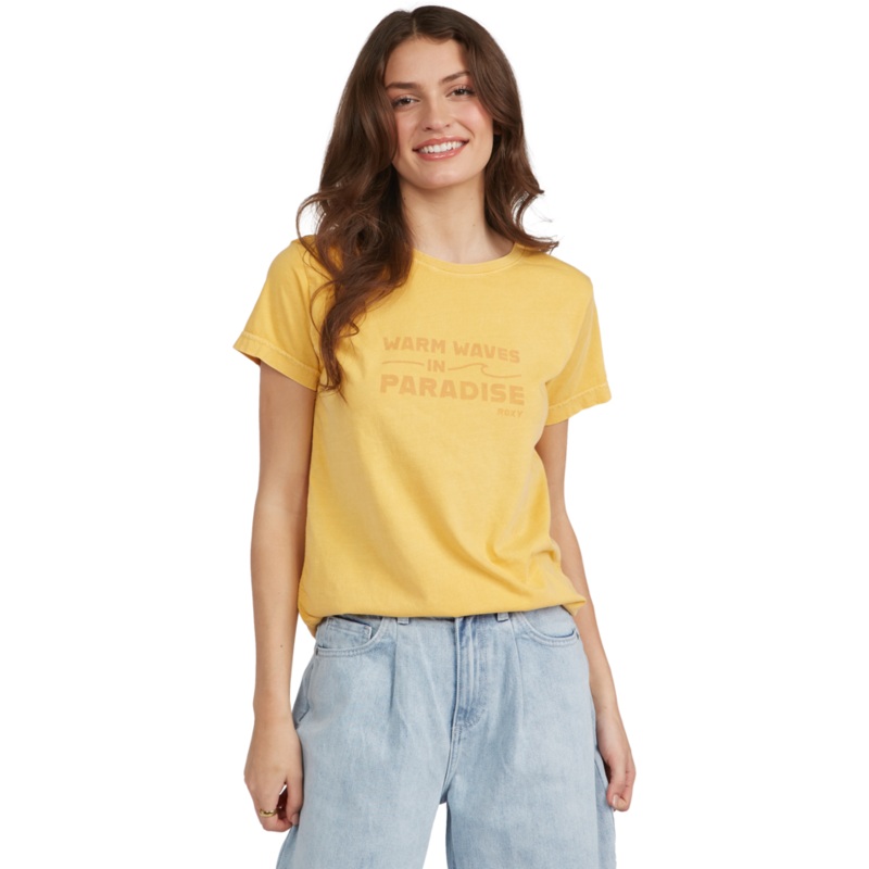 Roxy Warm Waves Tee-Ochre