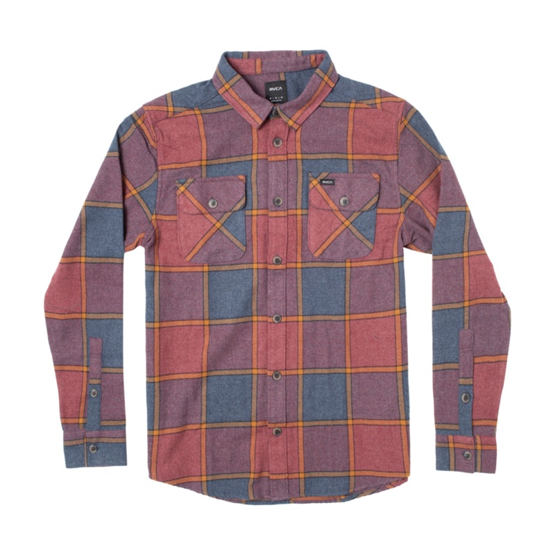RVCA That’ll Work Flannel L/S Shirt-New Moody