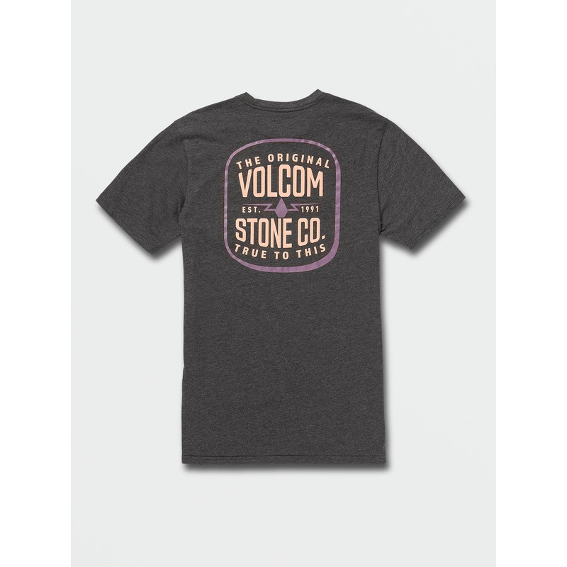 Volcom Carbide Pocket Tee-Dark Black Heather