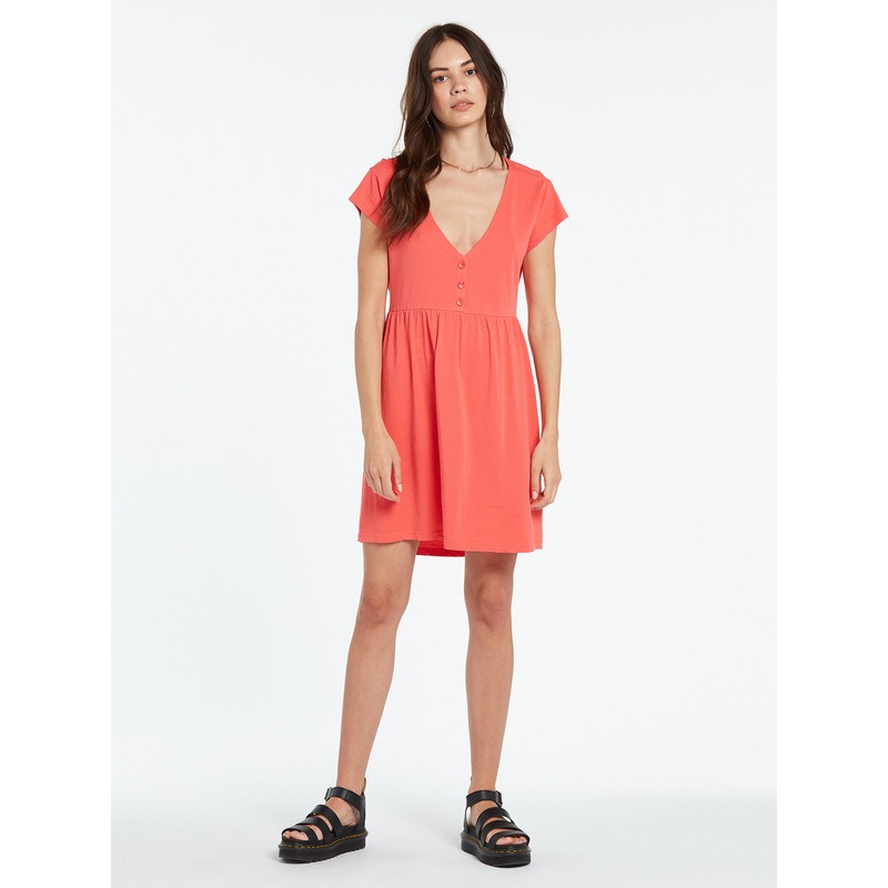 Volcom Nothin But Stone Dress-Pistol Punch