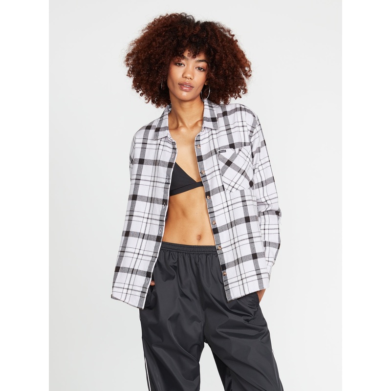 Volcom Plaid To Meet U L/S Shirt-Lavender