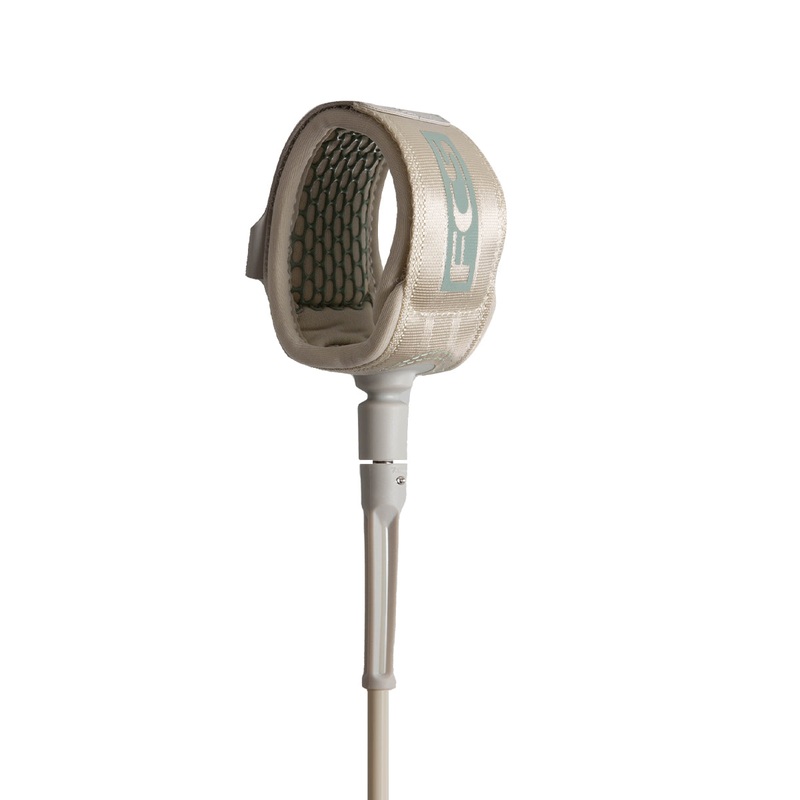 FCS All Round Essential Leash-Warm Grey/Iceberg Green-9′ x 7mm