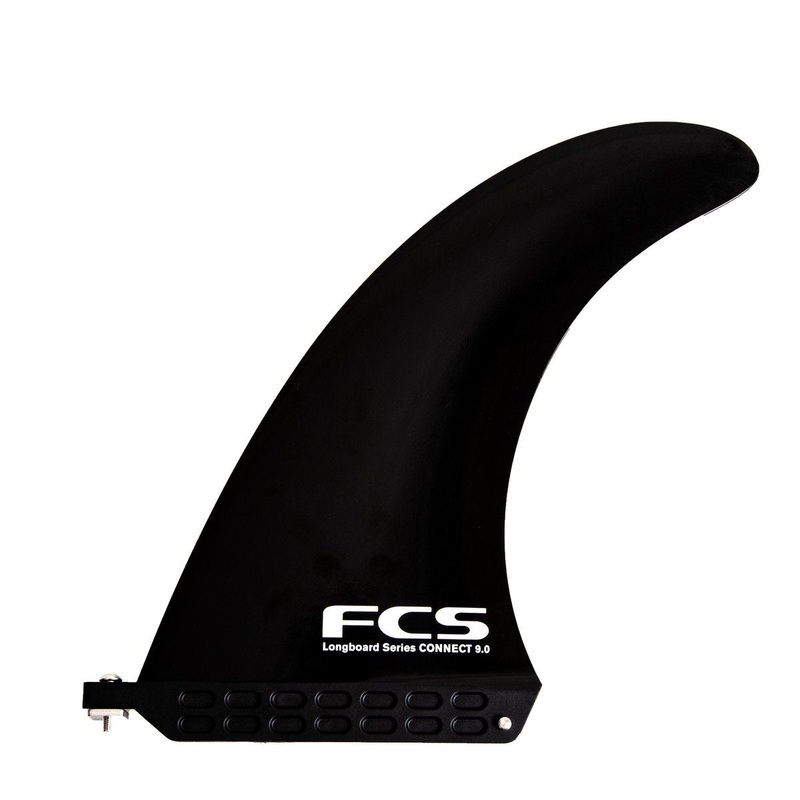 FCS Connect Screw & Plate GF Single Fin-Black-9″